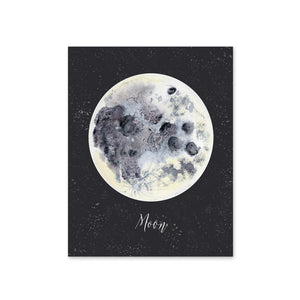Moon Night Sky Poster
