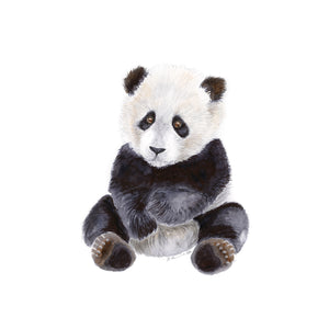 Panda Bear Watercolor Print