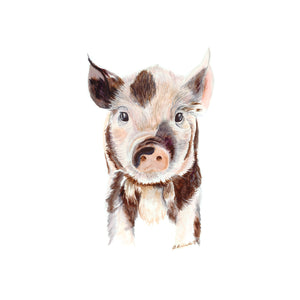 Piglet Watercolor Print
