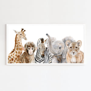 Safari baby Animal Wall Decor