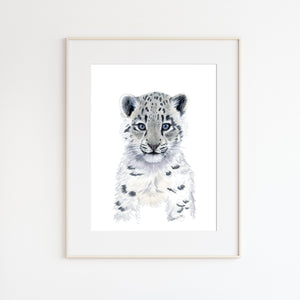 Snow Leopard Art Print