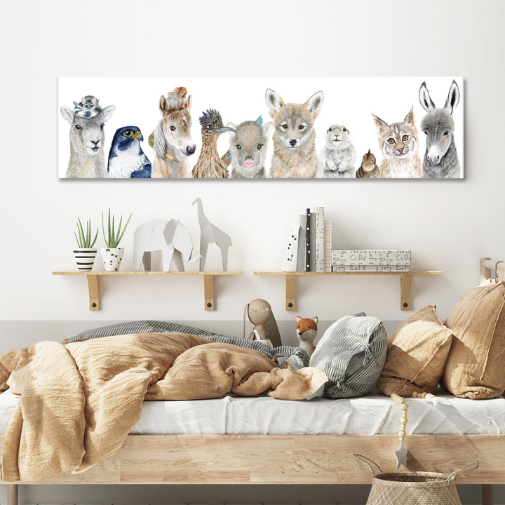 Southwest Baby Animal Stretched Canvas