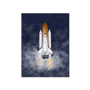 Space Rocket Poster