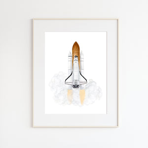 Space Shuttle Nursery Art