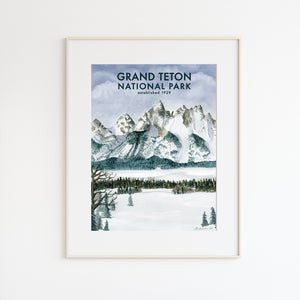 Teton National Park Poster