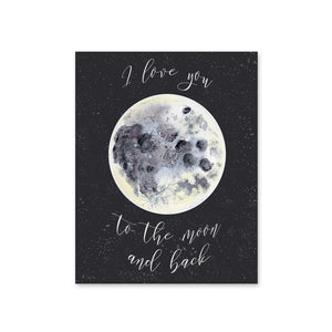 To the Moon and Back Nursery Art