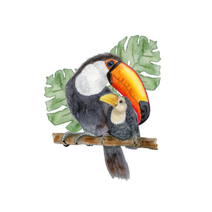 Dad and Baby Toucan Nursery Decor 
