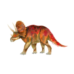 Triceratops Playroom Art