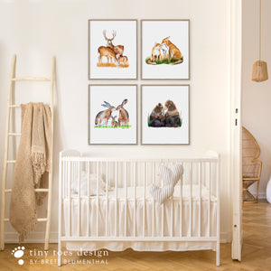 Woodland Animal Family Baby Room Decor