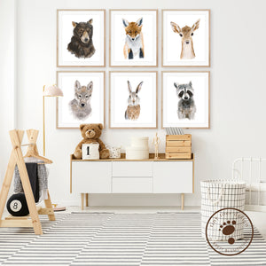 Woodland Baby Animal Nursery Decor