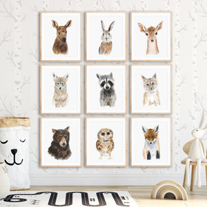 Woodland Baby Animal Nursery Decor