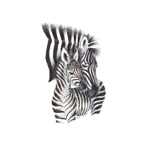 Mom and Baby Zebra Wall Art